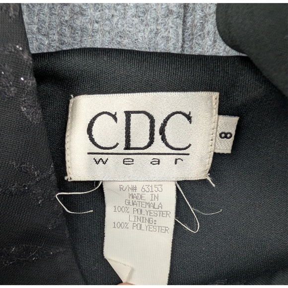 Vintage CDC Dress Women 8 Whimsigoth Dark Romantic Sheer Vamp 90s Fairy Babydoll - Picture 5 of 9